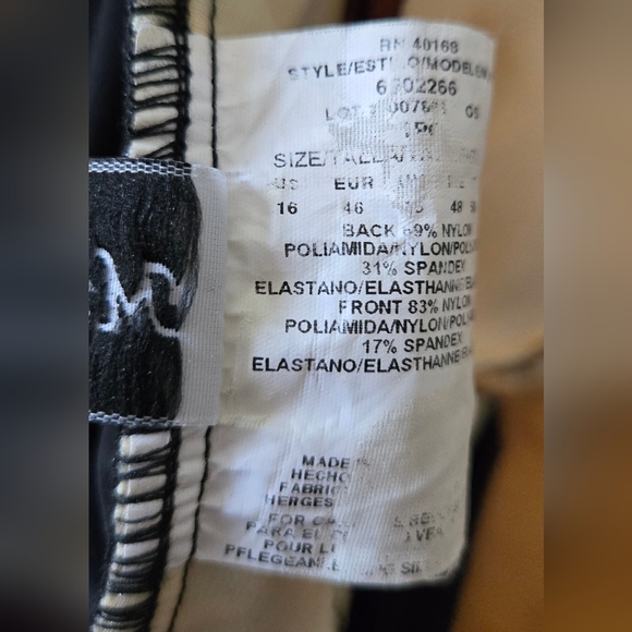 Size 16 Miraclesuit Black and Multicolor Swimsuit EXCELLENT Condtion - Picture 6 of 6